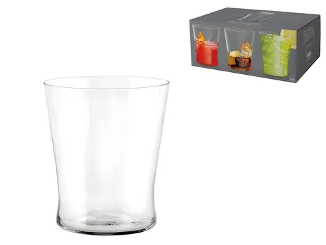 PENGO Sada pohárov TUMBLER CONIC / 6 ks / 370 ml / sklo