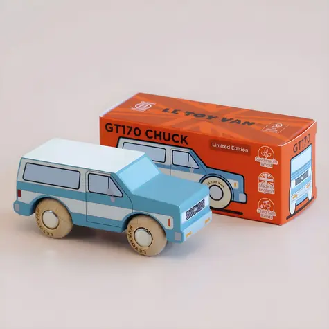 Le Toy Van Drevené autíčko Chuck / od 2 rokov / modrá / drevo / FSC