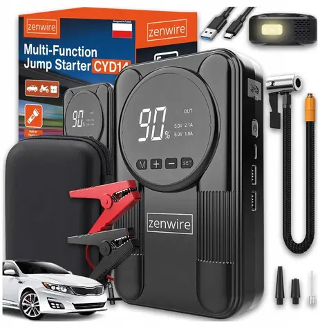 Zenwire CYD14 / Štartovacia powerbanka s kompresorom / 12000 mAh