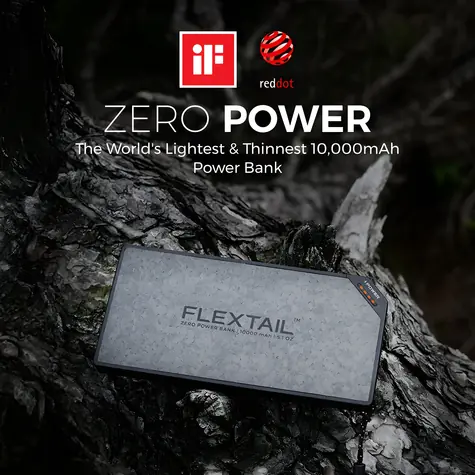 Flextail Zero Power 10000C čierna / Powerbanka / 10000 mAh / 2x USB-C / 22,5 W