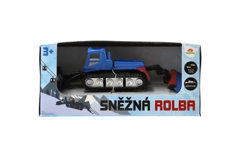 TEDDIES Snežná rolba / Kov / plast / 12 cm / Na voľný chod / od 3 rokov