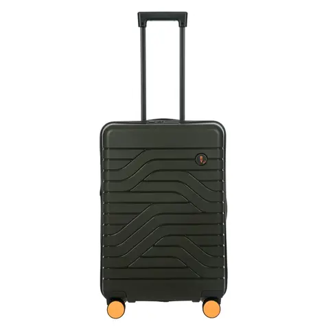 Bric's Ulisse olivová / Kufor / Spinner / Rozšíriteľný / 65 cm