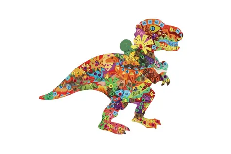 TEDDIES Diamantové maľovanie Dinosaurus / Kreatívna sada / Diamantová mozaika / 953 ks / od 3 rokov
