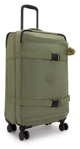 Kipling SPONTANEOUS M Almost Sage / Kufor / Recyklovaný polyester / TSA zámok / Kolieska 360°