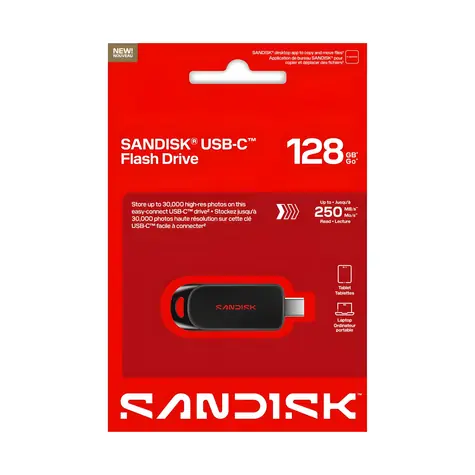SanDisk Flash disk 128 GB / Flash disk / USB-C / USB 3.2 Gen 1