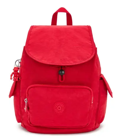 Kipling City Pack S Red Rouge / Batoh / voduodpudivý povrch / polyamid
