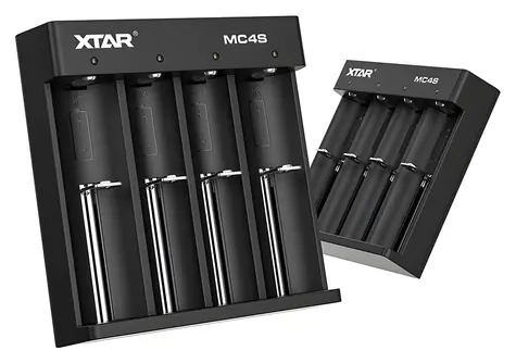 Xtar MC4S / Nabíjačka batérií / Li- ION / Ni-MH / Ni-Cd / 4 sloty / AA, AAA, C, D