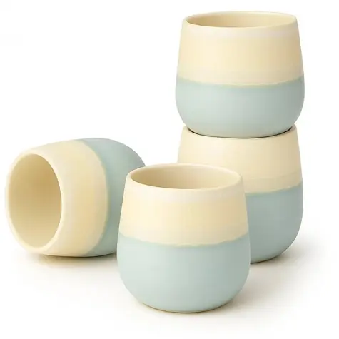 Goodwei Fuji Blue / Sada keramických šálok / 4 ks / 200 ml