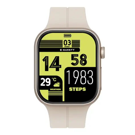 Garett Next AI 4G strieborná / Chytré hodinky / 2,04 "AMOLED / GPS / 4G LTE / SOS / IP65 / Android & iOS