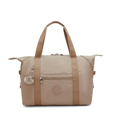 Kipling ART M Tan Beige / Kabelka / polyamid / vodeodolná úprava