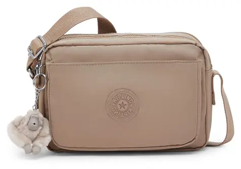 Kipling ABANU M Tan Beige / Kabelka / 24 × 17 × 9 cm / 4 l / 0,3 kg