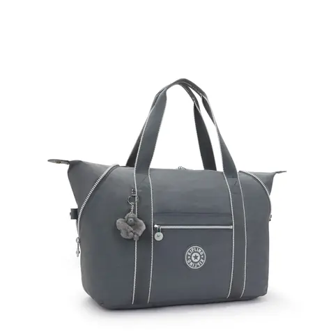 Kipling ART M Moonlit Grey / Taška cez rameno / Voduodolný polyamid / Nastaviteľný popruh