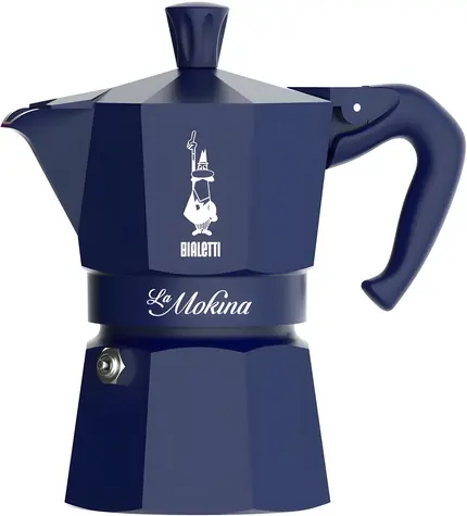 Bialetti La Mokina Joyful Memories modrá / Moka kanvička