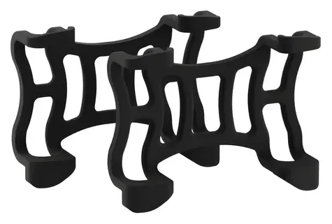TRACTIVE Gumové spony pre DOG 6 XL čierna / Spony pre GPS lokátor / 2 ks / Obojky do 4 cm
