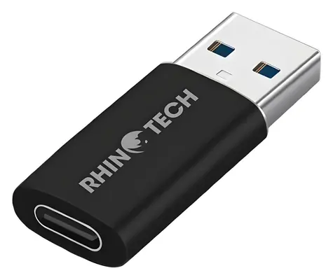 RhinoTech USB-C (F) - USB-A (M) čierna / Redukcia / USB 3.0 / OTG