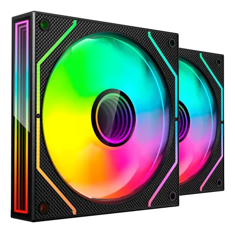 TAC Mars MF3DPROX2 čierna / Ventilátor / 120 mm / 2 ks / RGB / PWM