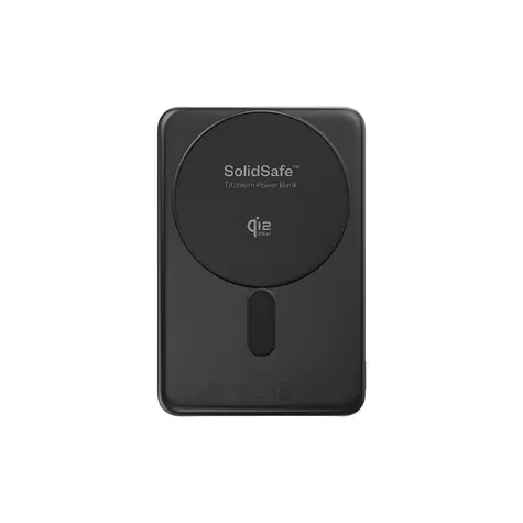 BMX SolidSafe™ Air Titanium 10K čierna / Powerbanka / 10 000 mAh / Qi2.2 25 W / USB-C 30 W / 13 mm