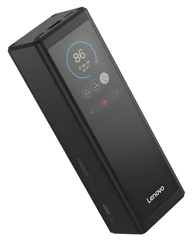 Lenovo Powerbank 140W čierna / Powerbanka / 14 000 mAh / displej / 2x USB-C / rýchle nabíjanie