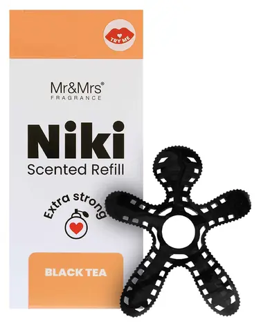 Mr&Mrs Fragrance Niki Black Tea / Náhradná náplň do osviežovača vzduchu do auta / výdrž vône 1-2 mesiace
