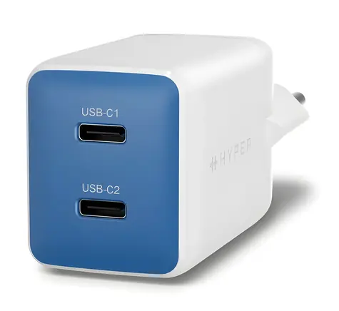 Targus HyperJuice Flex 45W modrá / Nabíjačka do siete / GaN / 2x USB-C