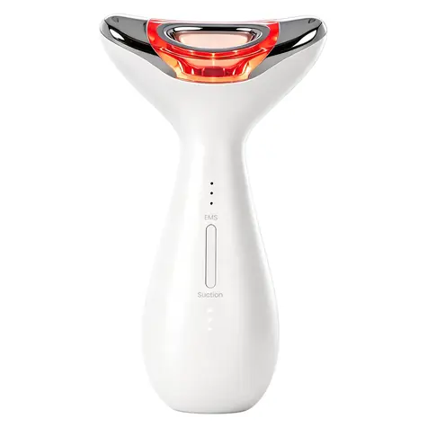 Garett Beauty Lift Skin Pulse biela / Prístroj na starostlivosť o pleť / Vákuová masáž / EMS / Vyhrievanie / LED terapia