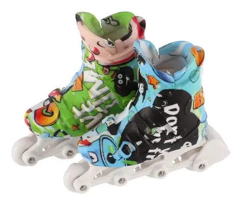 TEDDIES Prstové korčule / Skrutkovacie / Plast / 6 cm / Mix farieb / od 3 rokov