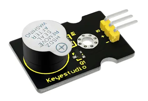 KEYESTUDIO Modul aktívneho alarmového bzučiaka / Arduino modul / 3,3-5 V / Digitálne rozhranie
