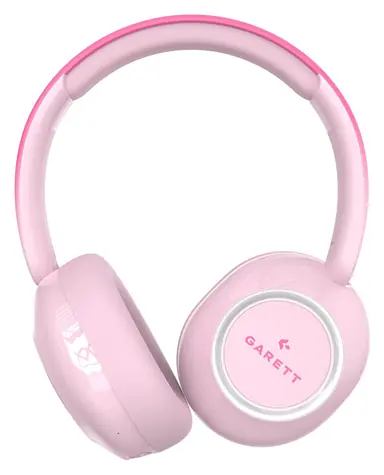 Garett Astro Wave ANC ružová / Slúchadlá pre deti / Bluetooth / Skladacia / RGB podsvietenie