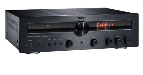 Magnat MR 780 čierna / Hybridný stereo receiver / 2x el. ECC81 / 2x 100W / DAB+ / FM / BT
