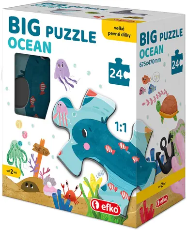 EFKO Baby puzzle Big Ocean / 24 dielikov / veľké dieliky / od 2 rokov