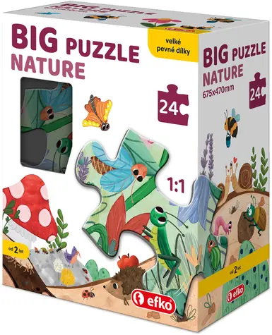 EFKO Baby puzzle Big Nature / 24 dielikov / veľké dieliky / od 2 rokov