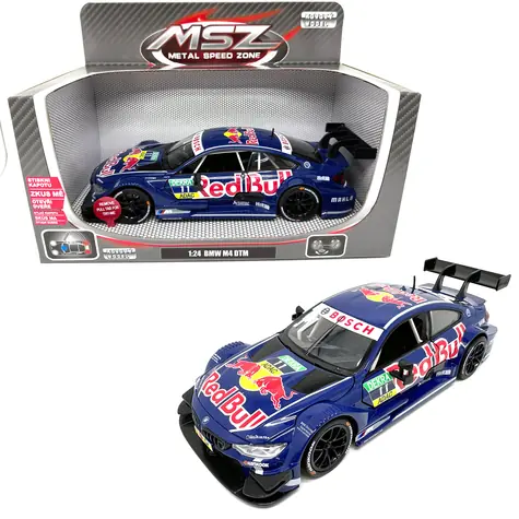 SPARKYS Kovový model auta BMW M4 DTM Red Bull / Mierka 1:24 / Kov / Svetlo a zvuk