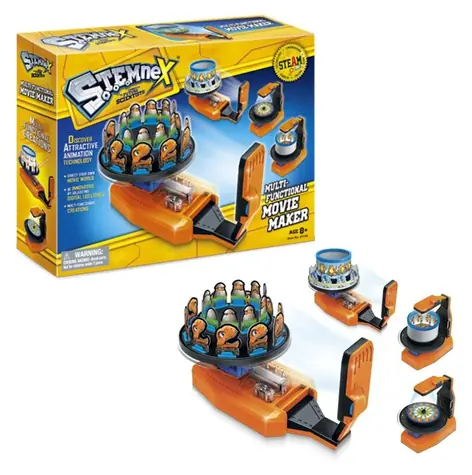 ATOYS STEMNEX Animačná sada / Fenakistoskop / 6 režimov / LED podsvietenie