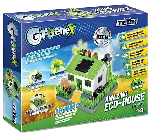 ATOYS Stavebnica GREENEX Eco-House / Solárny pohon / Svetelné a zvukové efekty / od 8 rokov