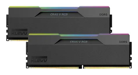 KLEVV CRAS V RGB čierna / Pamäť RAM / DDR5 / 32GB (2x16GB) / 7200MHz / CL34 / AMD EXPO