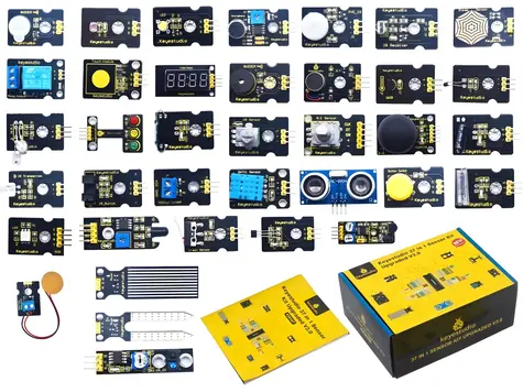 KEYESTUDIO Senzorová sada 37v1 V3.0 pre Arduino / Elektronická stavebnica / 37 senzorov a modulov