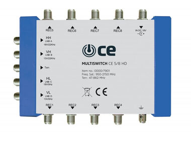 Rozbalené - TechniSat Multiprepínač CE 5/8 HD / rozbalené