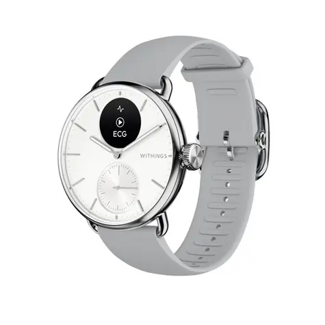 Withings Scanwatch 2 38mm biela / Chytré hodinky / OLED 0.63 "/ 5ATM / GPS / BT / výdrž až 30 dní