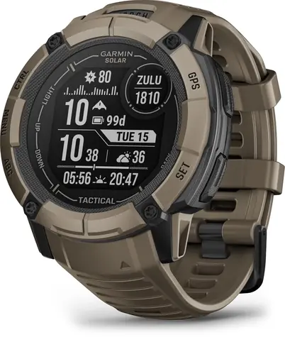Garmin Instinct 2X Solar (Tactical Edition) 50mm Coyote Tan / inteligentné hodinky / GPS / BT / 10 ATM / solárne dobíjanie