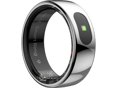 Powerton SMART RING PRO veľ. 7 strieborná / Chytrý prsteň / Bluetooth 5.2 / 15 mAh / IP68