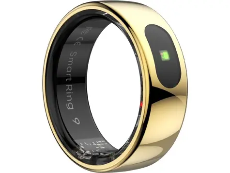Powerton SMART RING PRO veľ. 7 zlatá / Šikovný prsteň / Bluetooth 5.2 / 15 mAh / IP68