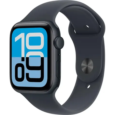 Apple Watch SE 3 (2025) GPS 40mm Temne atramentové hliníkové telo - Temne atramentový športový remienok M/L / 150-200 mm