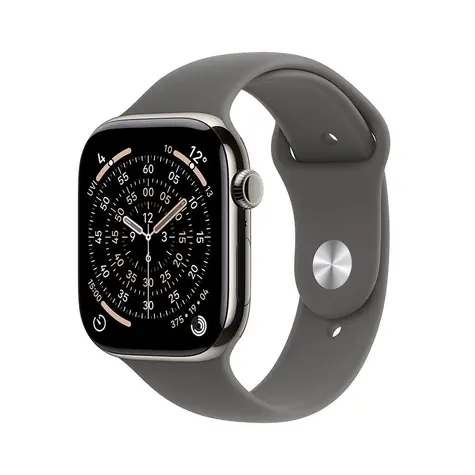 Apple Watch Series 11 GPS+Cellular 42mm Titanové telo - Skálovo šedý športový remienok M/L / 150-200 mm