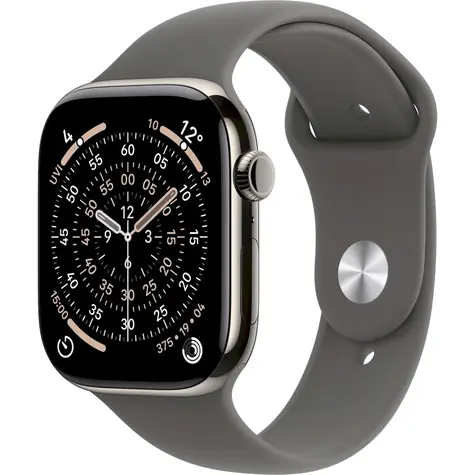 Apple Watch Series 11 GPS+Cellular 46mm Titanové telo - Skálovo šedý športový remienok M/L / 160-210 mm