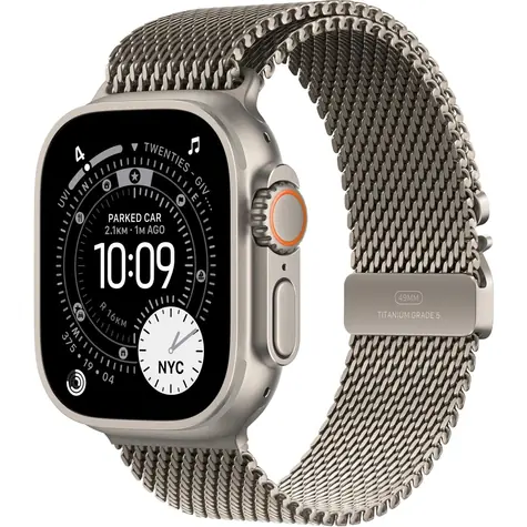 Apple Watch Ultra 3 (2025) GPS+Cellular 49mm Titánové telo - Titánový milánsky ťah (S) / 130-160mm 