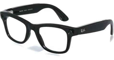 Meta Ray-Ban Gen1 Wayfarer Shiny Black Clear