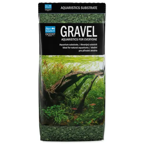 Aqua Excellent Piesok olivovo zelená 3-6mm 1kg
