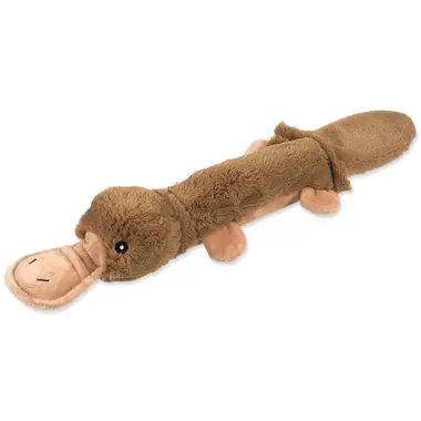 Dog Fantasy Hračka - Recycled Toy vtákopysk s PET fliaš pískací so šuštiacim chvostom 55 cm