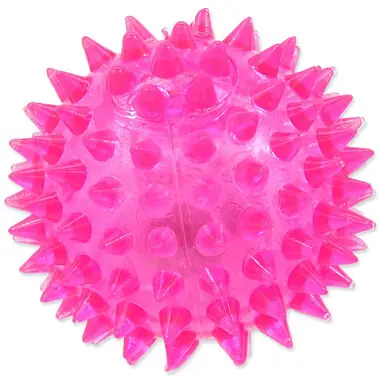 Dog Fantasy Hračka - loptička LED ružová 6 cm