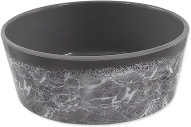 Dog Fantasy Miska vzor mramor šedá 15cm 500 ml
